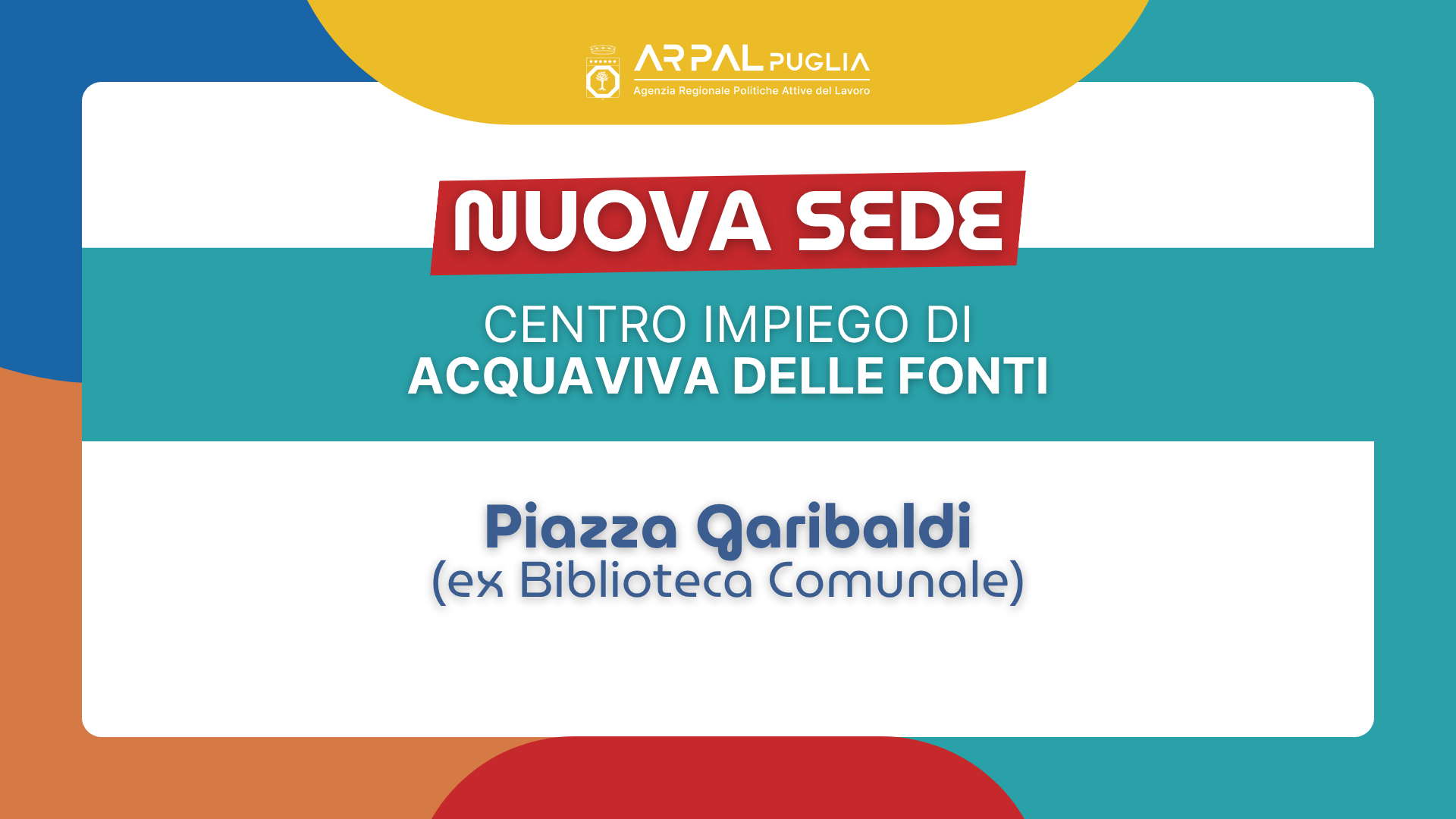 NUOVA SEDE CENTRO PER L'IMPIEGO DI ACQUAVIVA DELLE FONTI